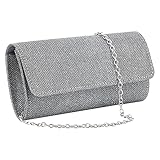 Naimo Flap Dazzling Small Clutch Bag Evening Bag with Detachable Chain