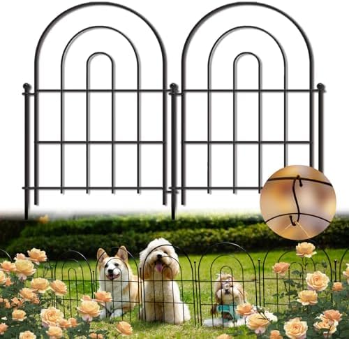 Flower Bed Against Fence – 5 Surprising Picks You Didn't Expect 2 PETFORT Garden Fence Panels, 24 in (High) x 10 ft (Long) Metal Landscape Fencing for Animal Barrier, 10 PCs Decorative Flower Bed Border Fences with Hooks