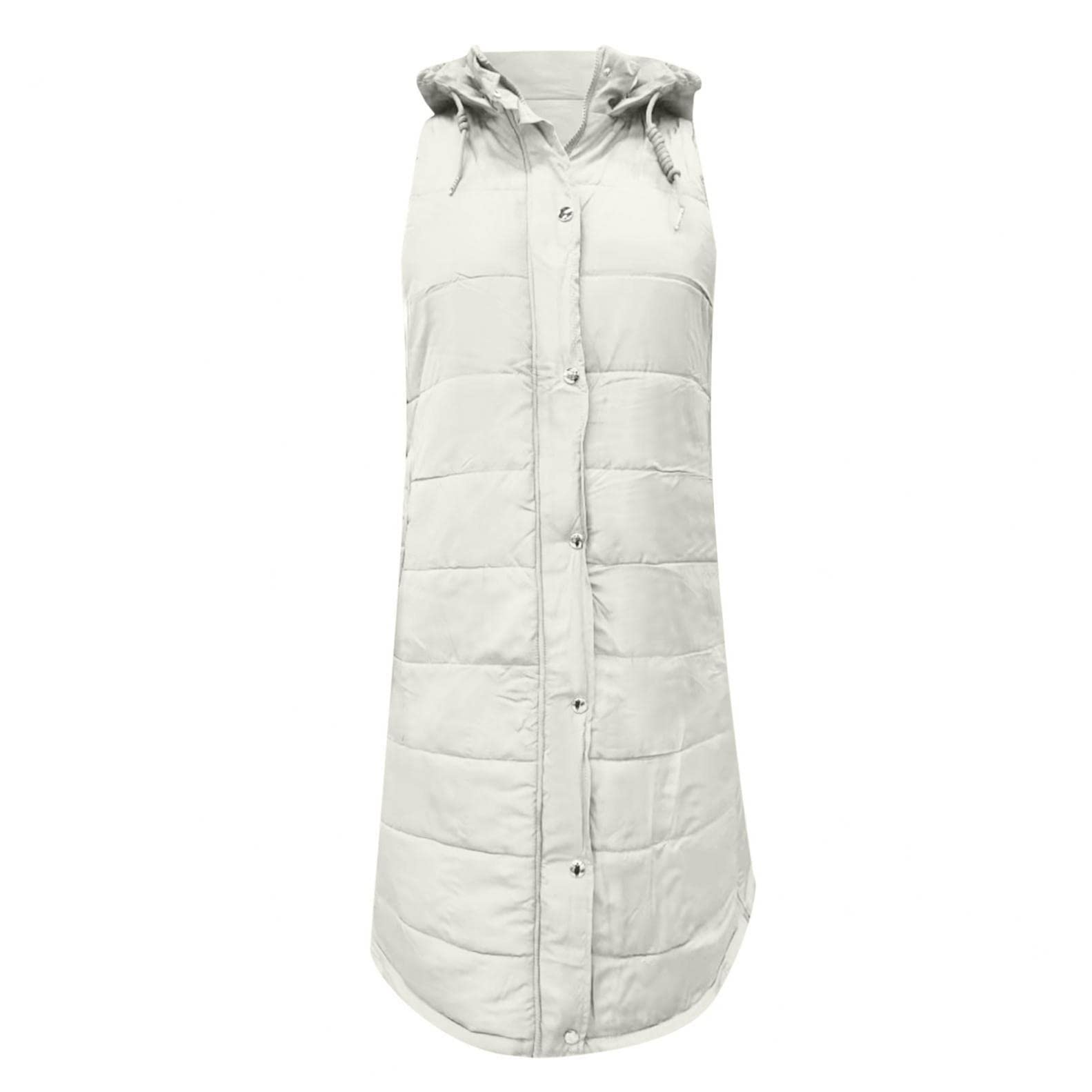 Bas Gilet Dames sans Manches Dames À Capuche vers Le Bas Gilet Manteau Hiver Léger Mince Gilet Veste Matelassé Gilet Dames Coupe-Vent vers Le Bas Gilet Gilet