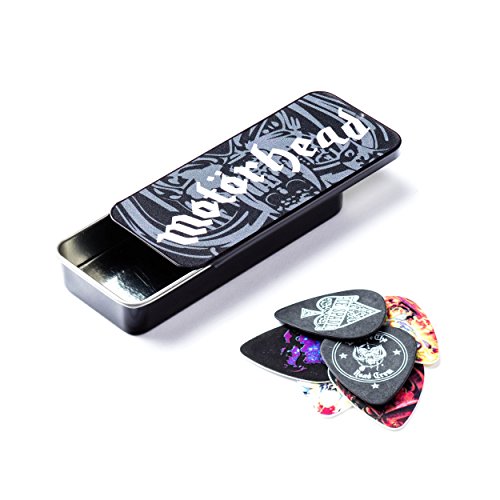 Dunlop MHPT03 Motörhead Boîte de 6 Médiators Medium - Les Beatles, Paul McCartney, John Lennon, RIngo Starr, George Harrison Dunlop MHPT03 Motörhead Boîte de 6 Médiators Medium