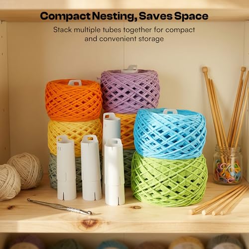 Image of Caydo 30pcs Reusable Yarn Cake Tubes for Our Electric Yarn Winders M1
