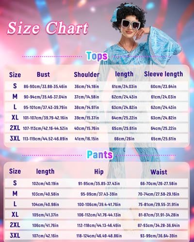 Costume disco 70s avec pantalon évasé extensible pour danser sans aucune gêne - 4