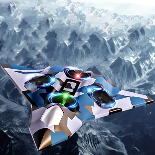 Image of Foam RC Aeroplane for Children with Light, 360 Flip, 2.4 GHz Remote Controlled Aircraft Altitude Hold, Headless Mode, RC Tarpaulin Fighter Plane Remote Controlled Gift for Children 8-16 Years