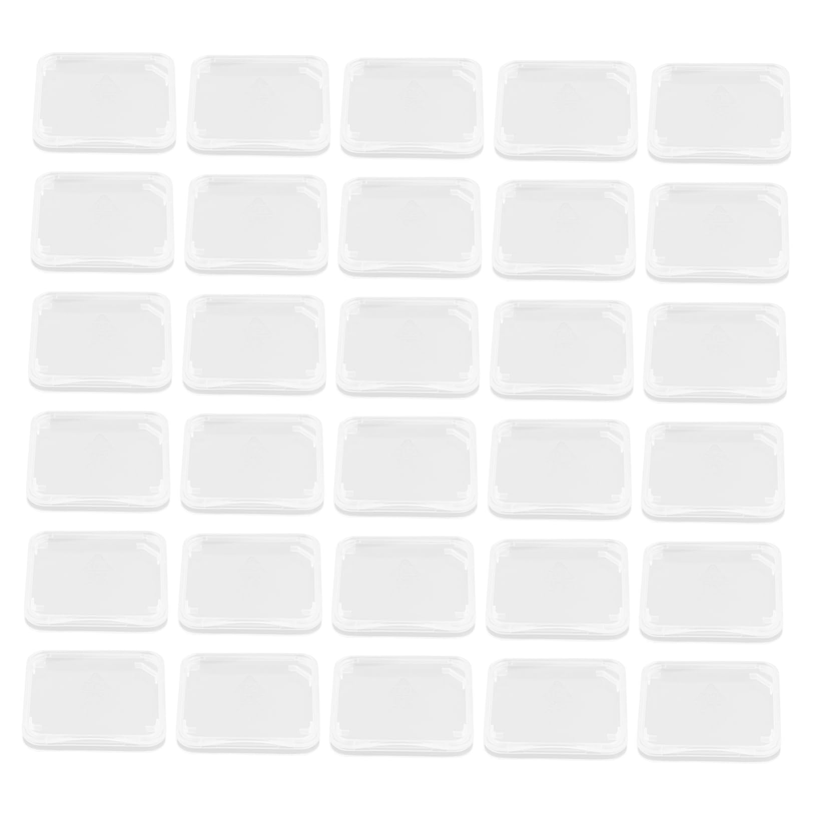 HOMSFOU 1set Memory Card Storage Cases Transparent Organizers for Sim Jewelry Lightweight Material Stay-Put Latch for Memory Storage