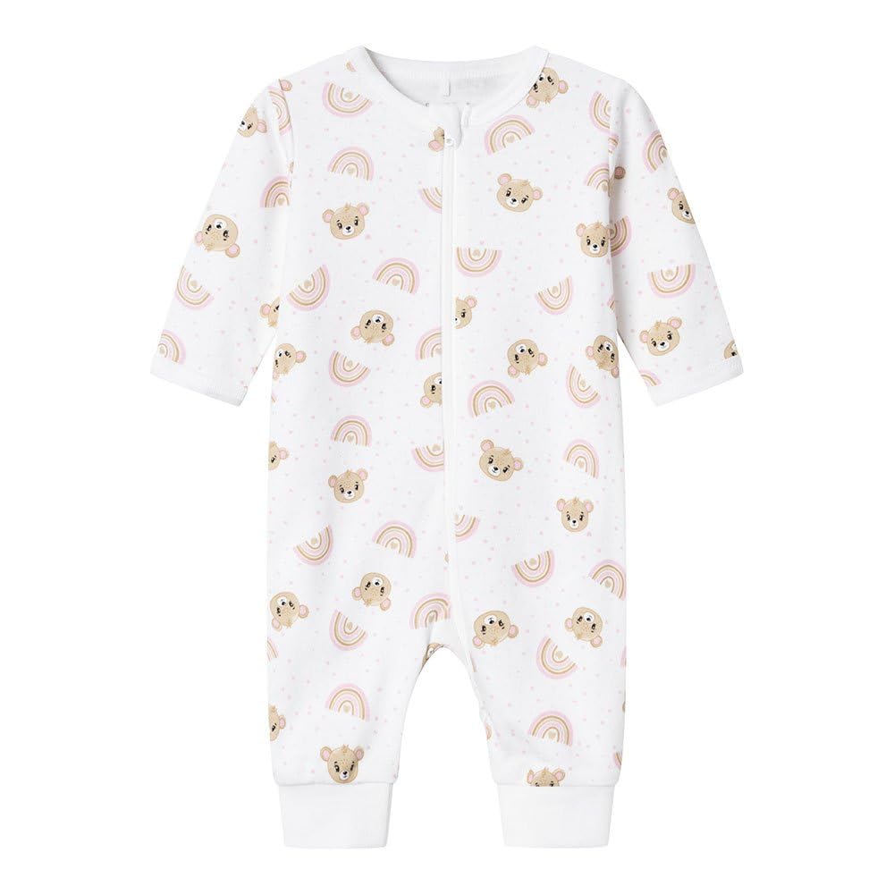 NAME IT Nbfnightsuit Zip Orchid Pink Teddy Noos Pigiama Bimba