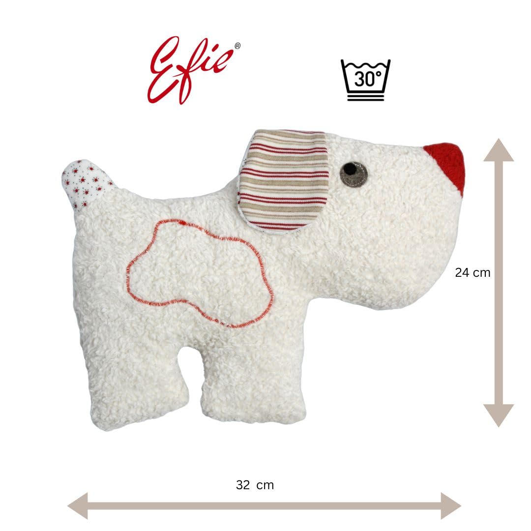 Efie Kirschkern-Bio-Wärmekissen Hund – Bio-Baumwolle (kbA), herausnehmbares Inlett, handgefertigt in Deutschland, natürlicher Wärmebegleiter für Babys & Kinder