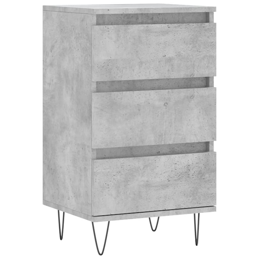 vidaXL Sideboard, Storage Cabinet for Bedroom Hallway Living Room, Cupboard with Storage, Side Cabinet Home Organiser, Concrete Grey Engineered Wood