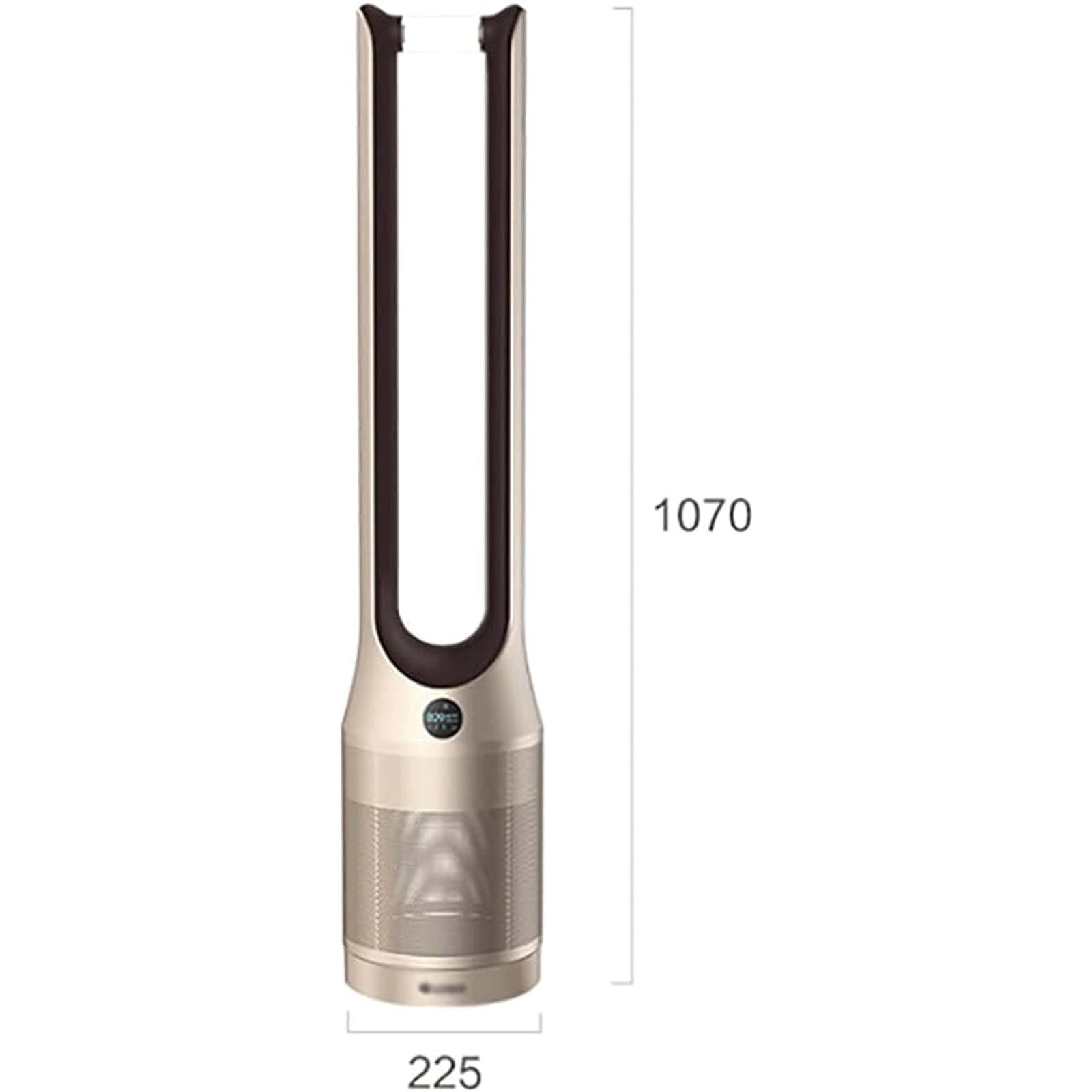 Ventilatore a Torre di Design Silenzioso a 12 velocità, Ventilatore da Pavimento Silenzioso Senza Pale per Camera da Letto/Soggiorno, Ventilatore oscillante con Telecomando per Interni
