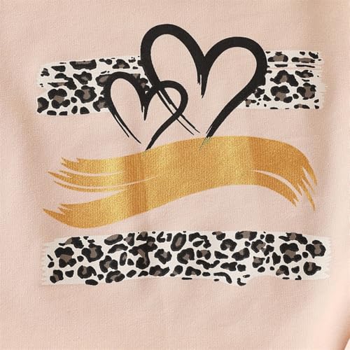 Image of Toddler Girl Clothes Long Sleeve Cartoon & Letter Graphic Top + Fruit Stationery Print Flared Leg Pants