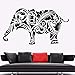 Adesivi Murali In Vinile Adesivi Murali Elefante Decorazione Animale Africano Yoga Studio Camera Da Letto Casa Casa Decorazione Elefante 76X42Cm