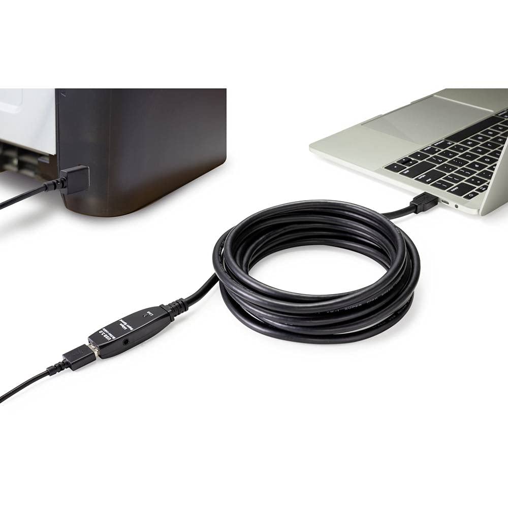 Renkforce Kabel USB USB 3.2 Gen1 (USB 3.0 / USB 3.1 Gen1) wtyczka USB-A, gniazdo USB-A 5.00 m czarny