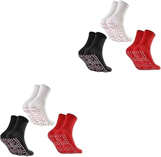 6 Pares De Meias De Massagem Quente Meias Autoaquecidas Meias De Aquecimento De Inverno Meias De Saúde Meias Infantis Chinelos Meias De Inverno Meias Infantis Meias De