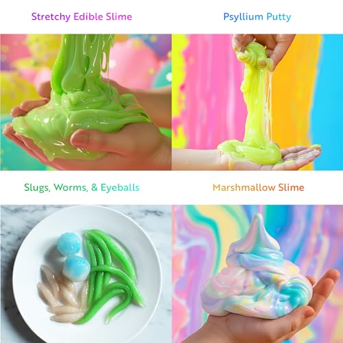 Image of Playz Edible Slime Candy Making Kit for Kids Age 8-12 Years Old w / 25+ Fun