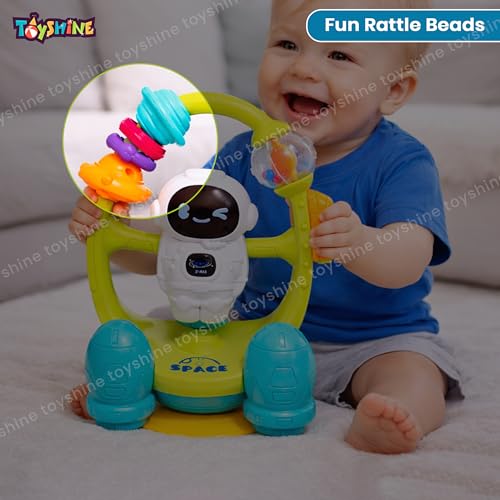 Image of Toyshine Baby Table Toy with 360 Rotatable Light & Rattle | Interactive Learning Activity Toy for Toddlers | Home Play Toy for Babies