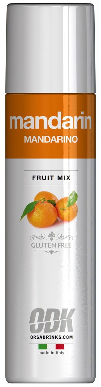 ODK Mandarin Puree Infused Fruit Syrup | Cocktails, Smoothies, Cooking, Baking and Desserts, 75cl