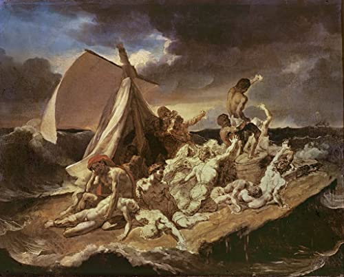 Tableau Deuxième étude pour le radeau par Géricault pour un salon élégant
