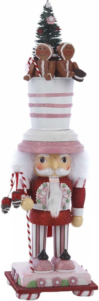 Hollywood Nutcrackers Kurt Adler Hollywood Gingerbread Nutcracker with Bucket Hat, 20-Inch
