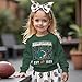 GLIGLITTR Toddler Girl Boy Football Sweatshirt Sundays are for The Birds Game Day Outfit Kids Football Fans Long Sleeve Shirt(Green,4-5T)