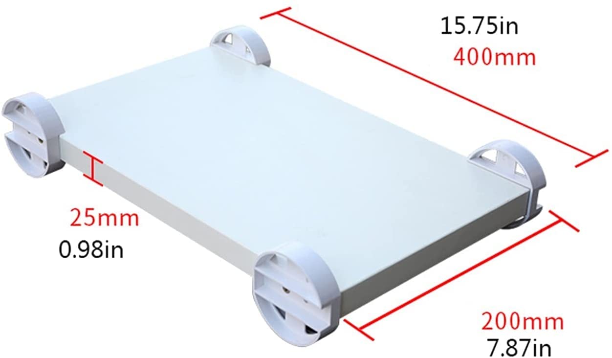 Supporto per CPU Supporto per CPU Supporto per carrello PC, Carrello porta PC desktop, Supporto per torre PC Carrello da pavimento con ruote sotto la scrivania, (Bianco) Supporto per torre computer