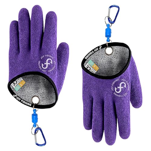 JoyFishing Fishing Gloves with Magnet Release, Non-Slip, Professional, Puncture Proof,