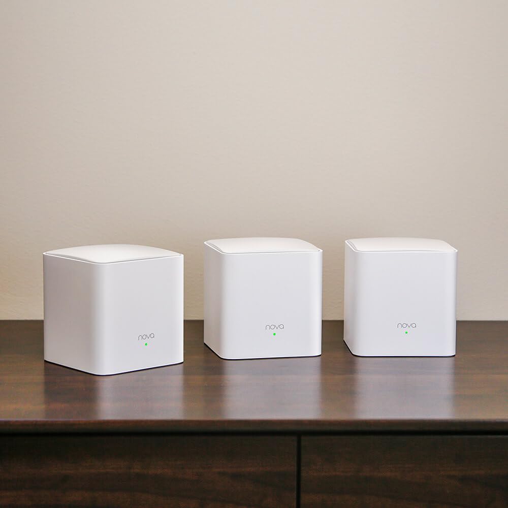 Tenda Nova MW5C-3 Pack (500m², GE) Doble banda (2,4 GHz / 5 GHz) Wi-Fi 5 (802.11ac) 2 Interno Blanco