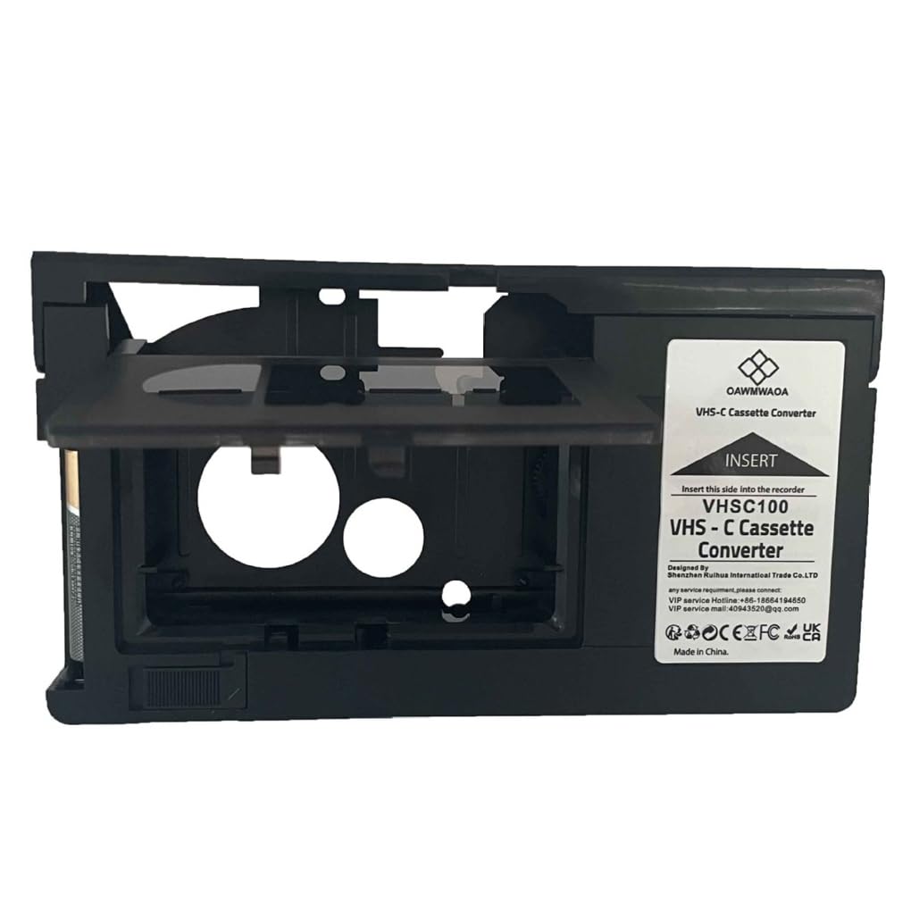 Converti nastro per videocamera da in adattatore per cassetta VHSC digitale VHS - Adattatore per cassetta Videocamere VHSC sigillato originale