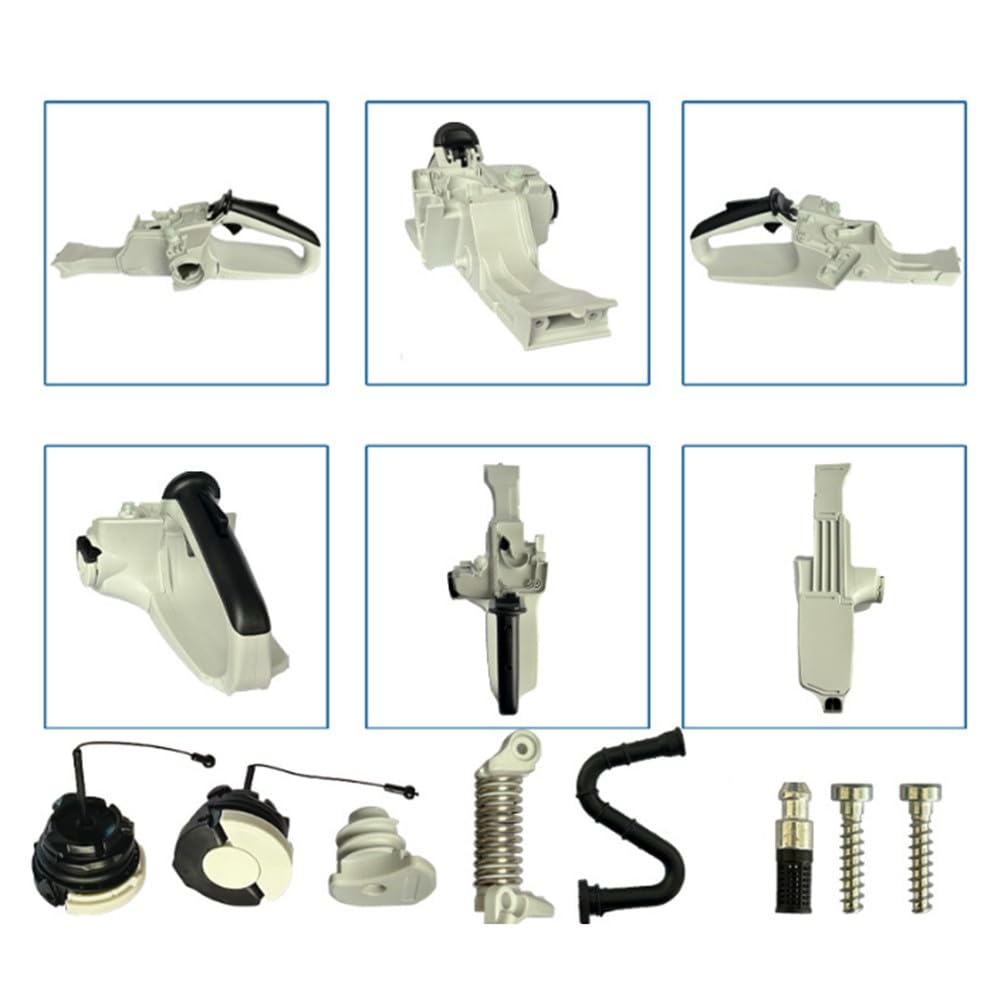 Kit de depósito de combustible de mango trasero para motosierras MS291, MS271, MS261, repuesto de plástico a prueba de fugas con tapa y manguera, piezas de reparación al aire libre