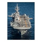 Puzzle Rabbit - 1000 Piece Multicolor Jigsaw Puzzle - Amphibious Assault Ship USS Boxer (LHD 4) Transits The Pacific Ocean