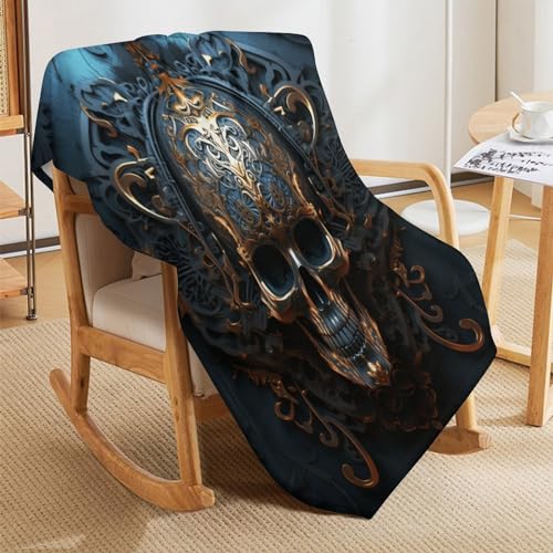 Manta gótica de forro polar suave de 140x180 cm para sofá 5