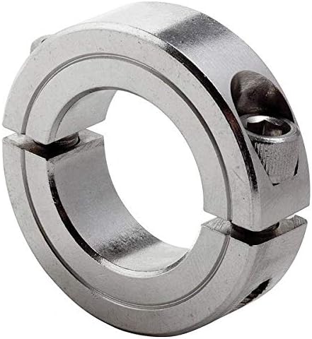 Shaft Collar, Clamp, 2Pc, 1-7/16 in, SS