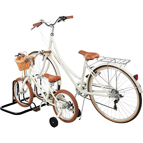 Image of Retrospec Stash Rack 2, 4 & 5 Bike Floor Stand Bicycle Storage Organizer for Mountain Bike, Road Bike, Weather Resistant Fine Powder Steel Coating Fits Wheels up to 3 inch | for Mountain Bike, Road Bike, Weather Resistant, Fits Wheels up to 3 inch