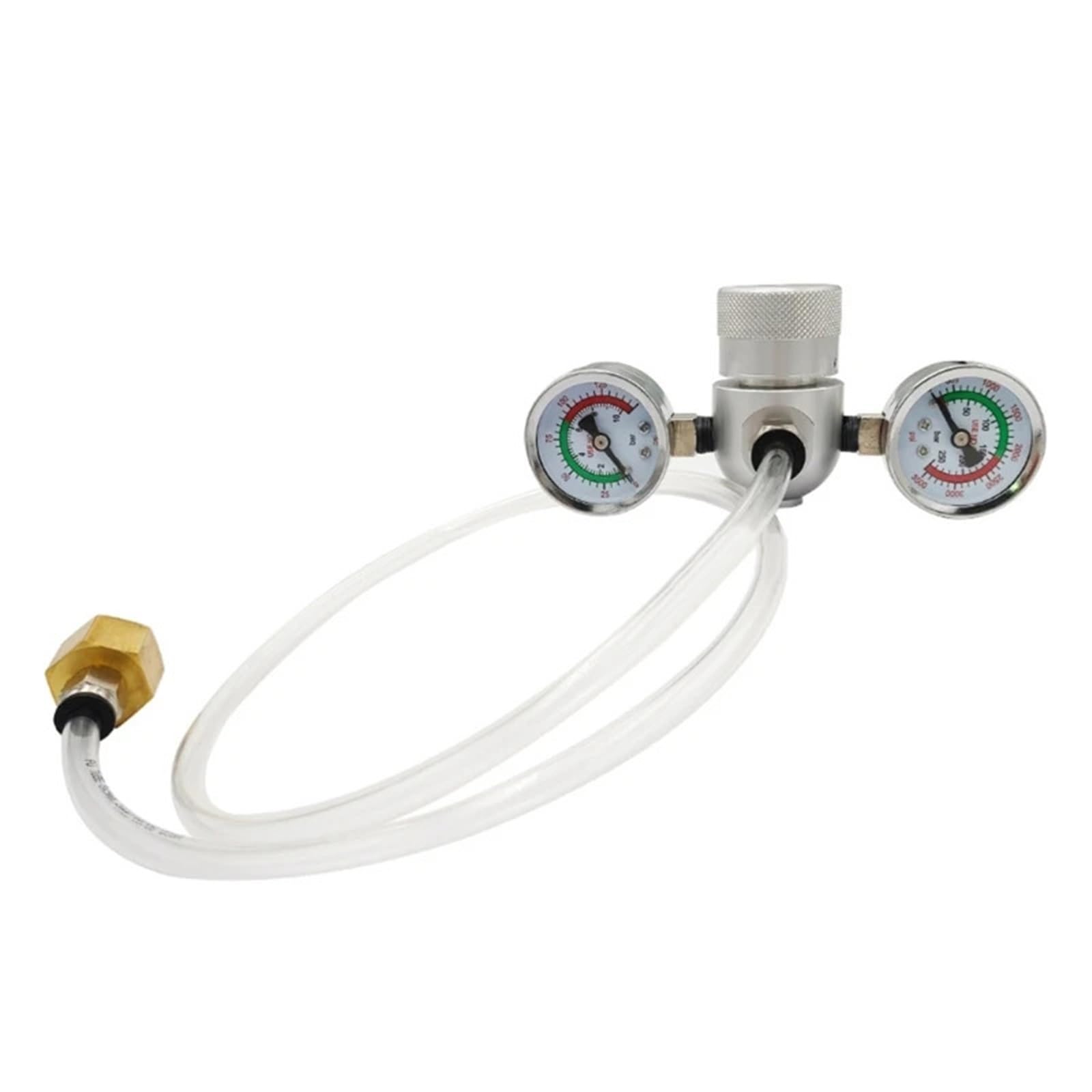 Aluminum Pressure Regulator Valves for Whipped Cream M11 Thread Regulating Valves with Adapter & Hose Line