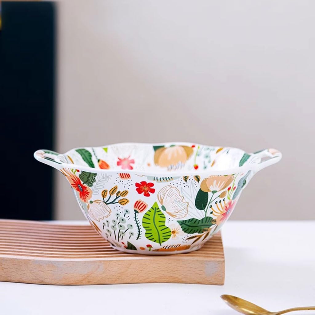 Miski na owoce domowe kolorowa chmura kwiat miska ceramiczna salon stolik kawowy miska na owoce restauracja podwójne ucho salaterka kosz na owoce i warzywa