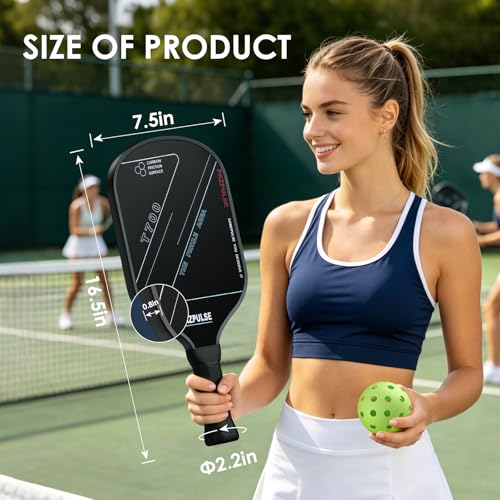 PKZPULSE Pickleball Paddles Set – 2 Paddles, 4 Standard Balls, Portable Bag – for Casual Play & Family Fun - image 4