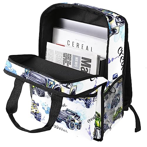 Cartable pour filles multicolore 14x10.2x4.7 in résistant pour l'école