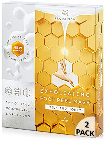 Foot Peel Mask 2 Pack, Exfoliating Foot Mask, Peeling Away Calluses and Dead Skin Cells, Make Your Feet Baby Soft, Repair Rough Heels, Get Silky Soft Baby Feet