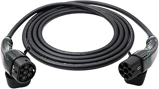 WLLKIY Cable De Carga EV 16A 32A 7.4kw 22kw Tipo 2 A Tipo 2 IEC 62196-2 240V For Vehículos Eléctricos Cable Negro De Carga (Color : 32A 3P 22kw)