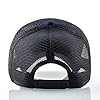 Baseball Cap for Men Women,5 Panel Adjustable Plain Trucker Cap Mesh Back Sports Casual Cap Summer Sun Hat for Unisex (Black, One Size) #3