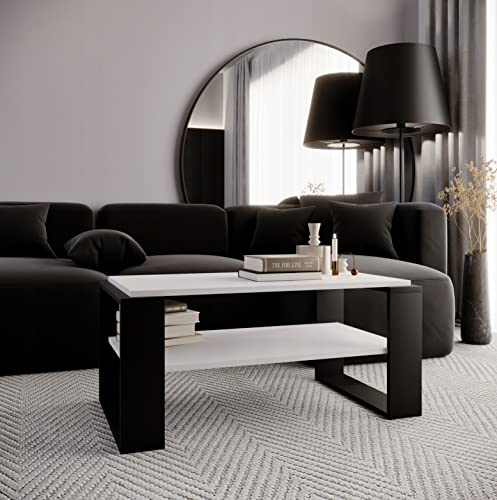 Table basse rétro Kaja 42 cm de hauteur pour optimiser l'espace du salon moderne - 8