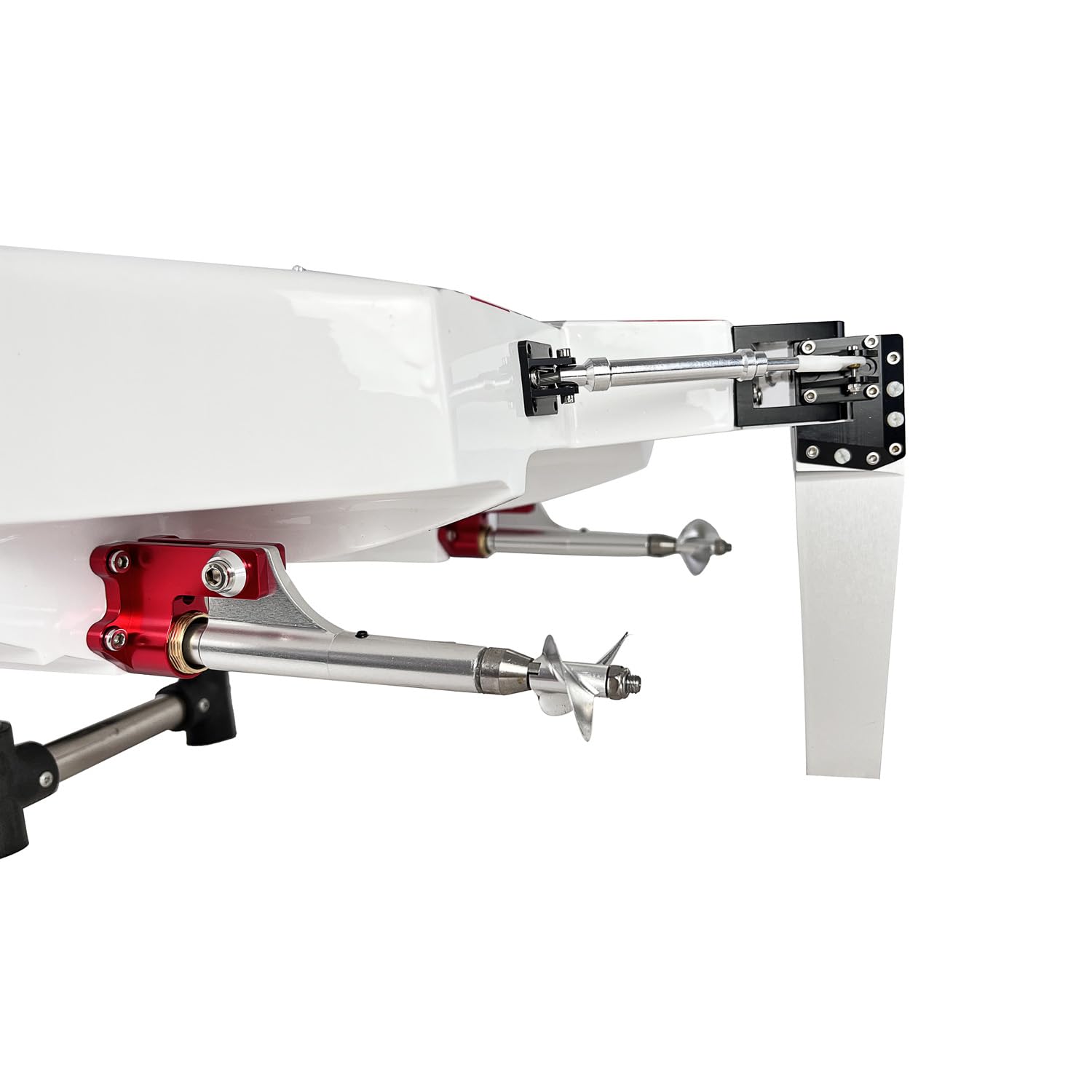 E51 100 km/h Fiberglas Rot Elektrisches RTR RC Boot W/Dual Motors Servos ESCs Batterien