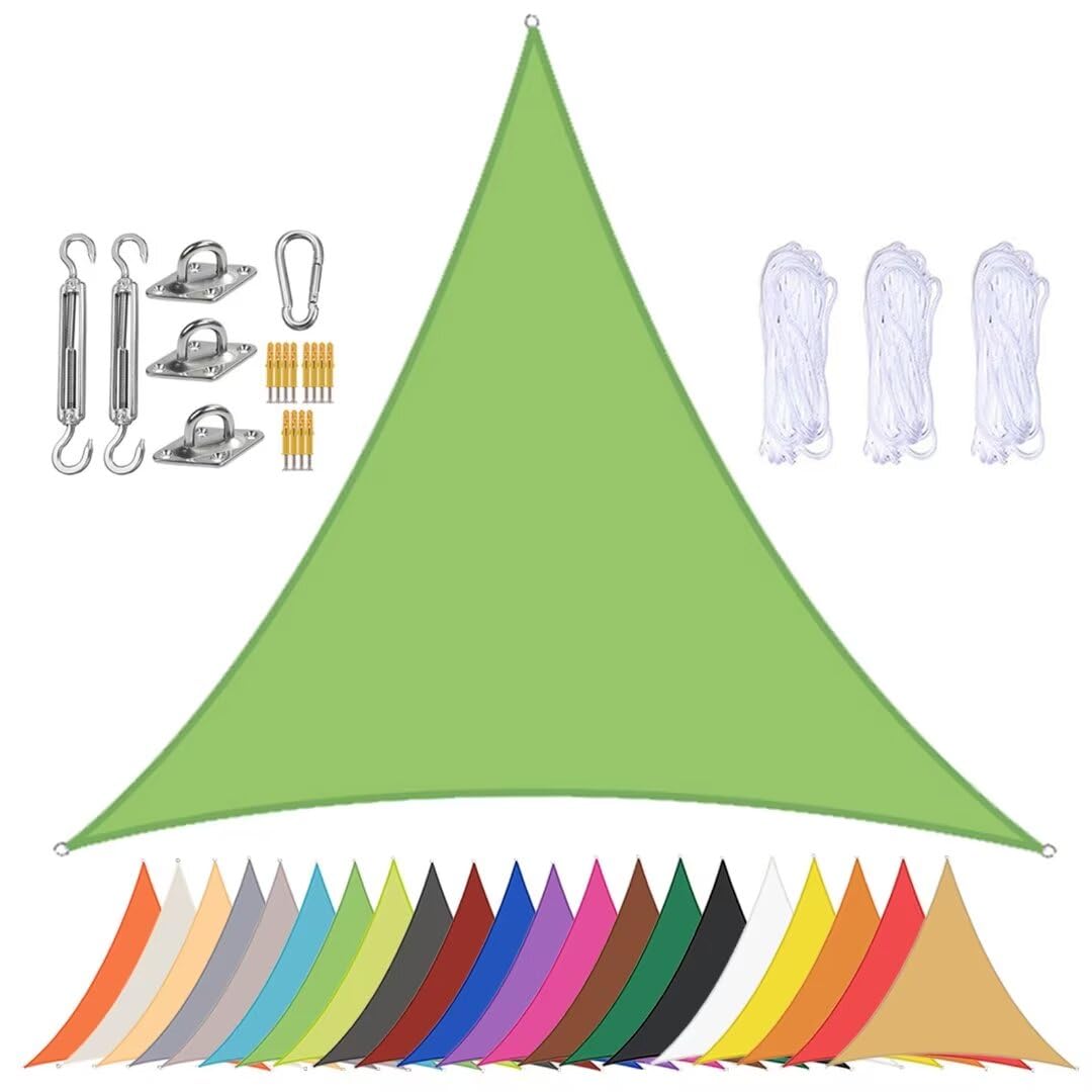 Voile d'ombrage pour jardin et terrasse vert 3,6m imperméable