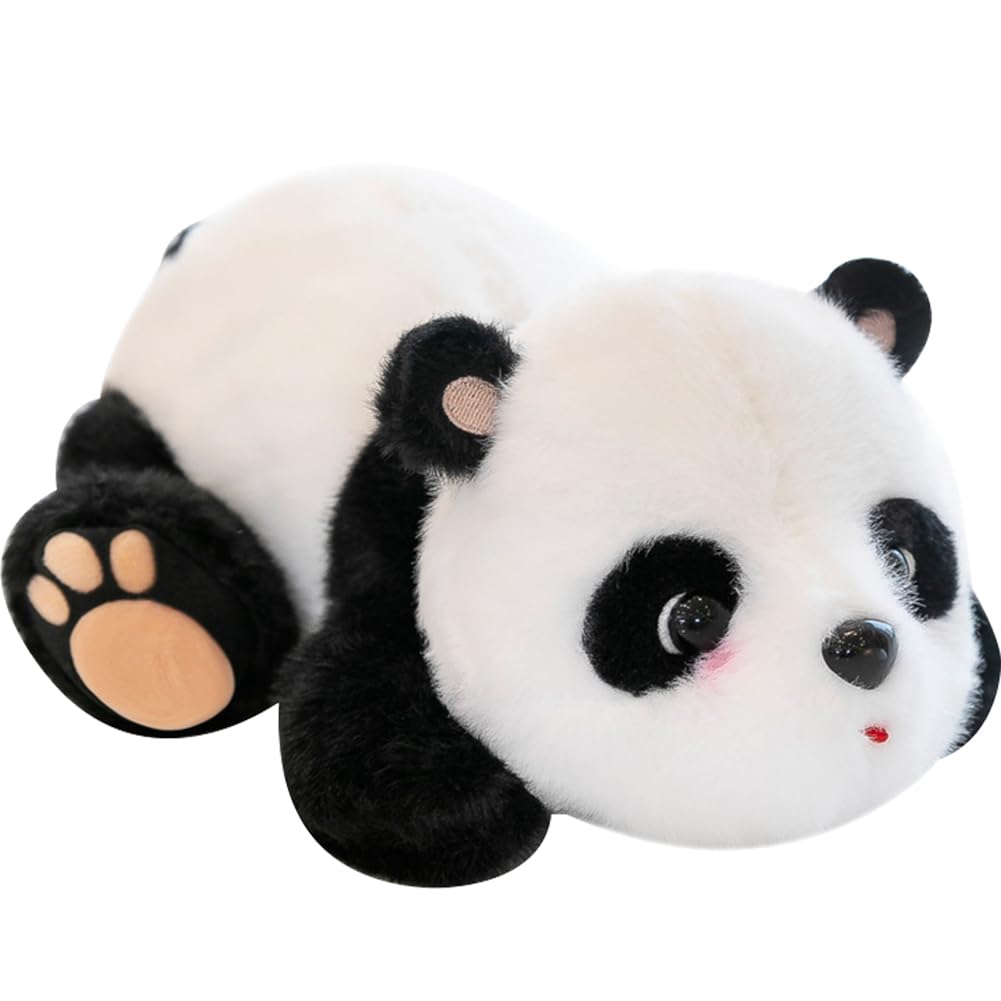 LJTXX Panda Peluche Mignonne 30 Cm - Doudou Doux En Peluche Pour Enfants, Cadeau Anniversaire Et Décoration