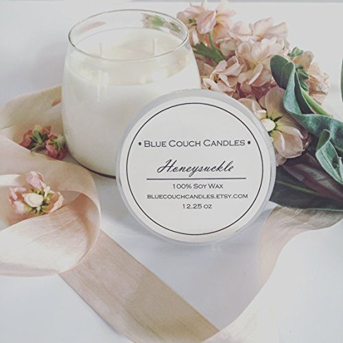 Honeysuckle Candle 12oz. Handmade Products