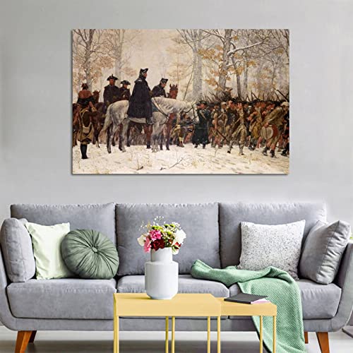 Generic S2KLS069WB5D Large George Washington At Valley Forge Revolutionary War Canvas Art Poster And Wall Art Picture Print Modern Family Bedroom Decor Posters 16X24Inch thumb #4