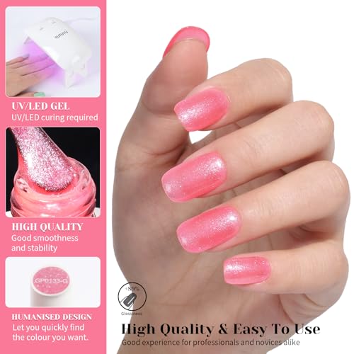 Esmalte de Uñas Gel Brillante Rosa Fucsia 12ml miniatura 4
