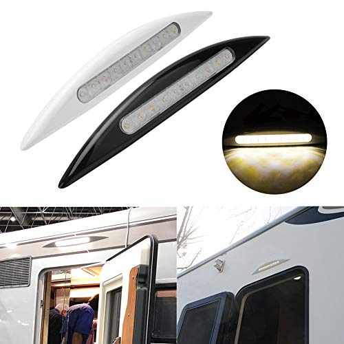 LED-Licht, für Auto, 12 V, 5 W, Vordach, wasserdicht, für den Außenbereich, Veranda, Vorzelt, Beleuchtung, Gelb, für Camping, Wohnmobil, Außenbereich (weiß)