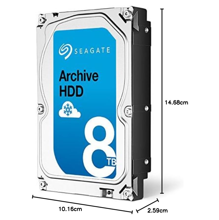 Amazon | SeagateアーカイブHDD st8000as0002 8tb 5900rpm SATA 6.0 GB