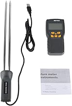 Visor LCD Medidor de Umidade de Grãos Digitais Testador de Umidade Alimentada por Bateria Testador de Umidade Potável com Sonda de Medição Longa para Pousada de Milho de Trigo