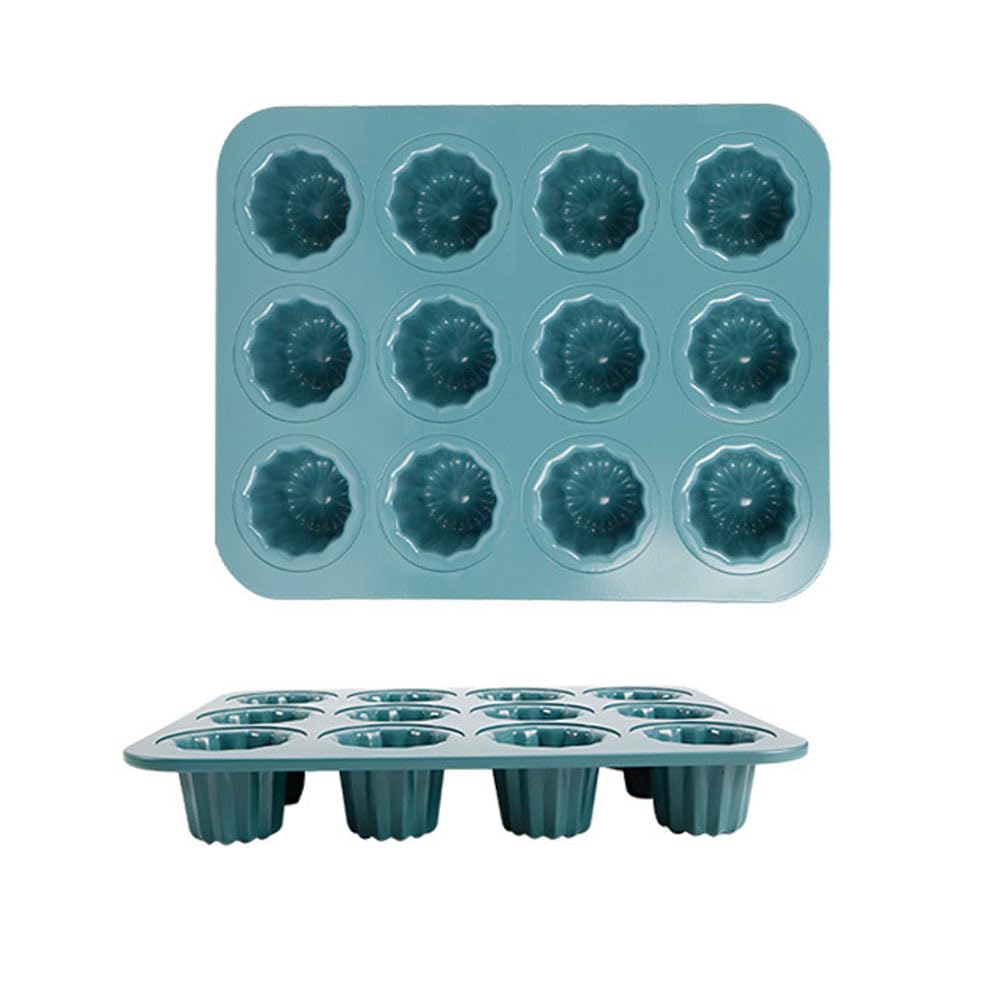 Poêle Canelé Antiadhésive À 12 Cavités, Moules Canelé En Acier Au Carbone Pour La Pâtisserie Française, Moules À Mini Gâteaux Et À La Crème