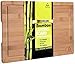 Styleshop777 Schneidebrett aus 100% Bambus, Holz, Groß, 45cm x 30cm x 2cm, Mit Saftrille und Griffen, Holzschneidebrett